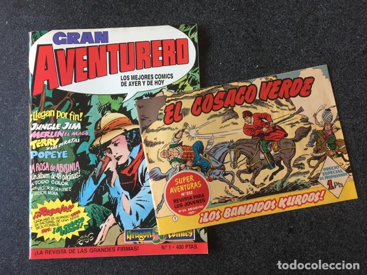 C&oacute;mics: GRAN AVENTURERO N&ordm; 1 + FACS&Iacute;MIL - DRAGON COMICS - 1&ordf; EDICION - EDICIONES B - 1989 - &iexcl;COMO NUEVO! - Foto 1