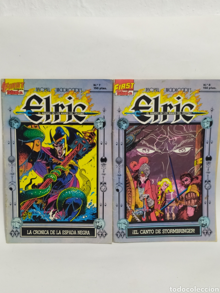Comics: Lote de 2 c&oacute;mic Elric. First c&oacute;mic. Tebeos S.A.1987.N&deg;7 y 8.