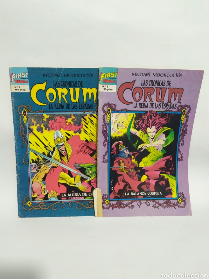 Fumetti: Lote de 2 c&oacute;mic Corum.First c&oacute;mic.Tebeos S.A.1987.N&deg;7y8.