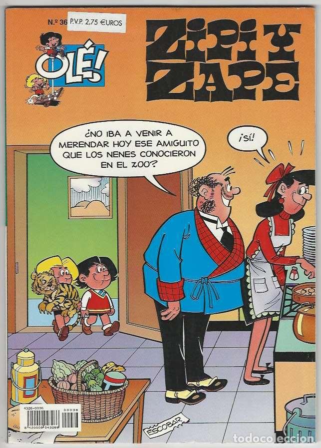 C&oacute;mics: Ediciones B. Ol&eacute;. Zipi y Zape. 36. Con relieve. - Foto 1
