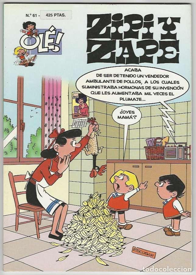 C&oacute;mics: Ediciones B. Ol&eacute;. Zipi y Zape. 61. Con relieve. - Foto 1