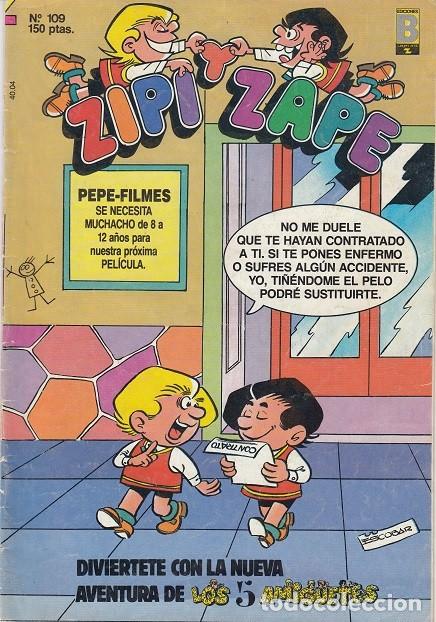 C&oacute;mics: ZIPI Y ZAPE - N&ordm; 109 - EDICIONES B - Foto 1
