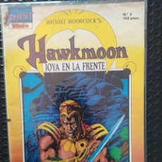 Cómics: HAWKMONN #3 - MICHAEL MOORCOCK-1988 - FIRST COMICS - TEBEOS S.A-VFN-BOLSA & BACKBOARD