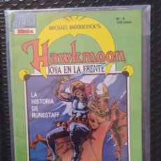 Cómics: HAWKMOON #4 - MICHAEL MOORCOCK-1988 - FIRST COMICS - TEBEOS S.A-VFN-BOLSA & BACKBOARD