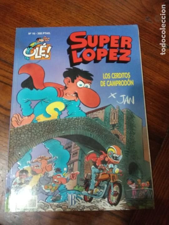 C&oacute;mics: Ol&eacute;! Super Lopez n&ordm; 16, Los cerditos de Camprodon, ediciones B. - Foto 1