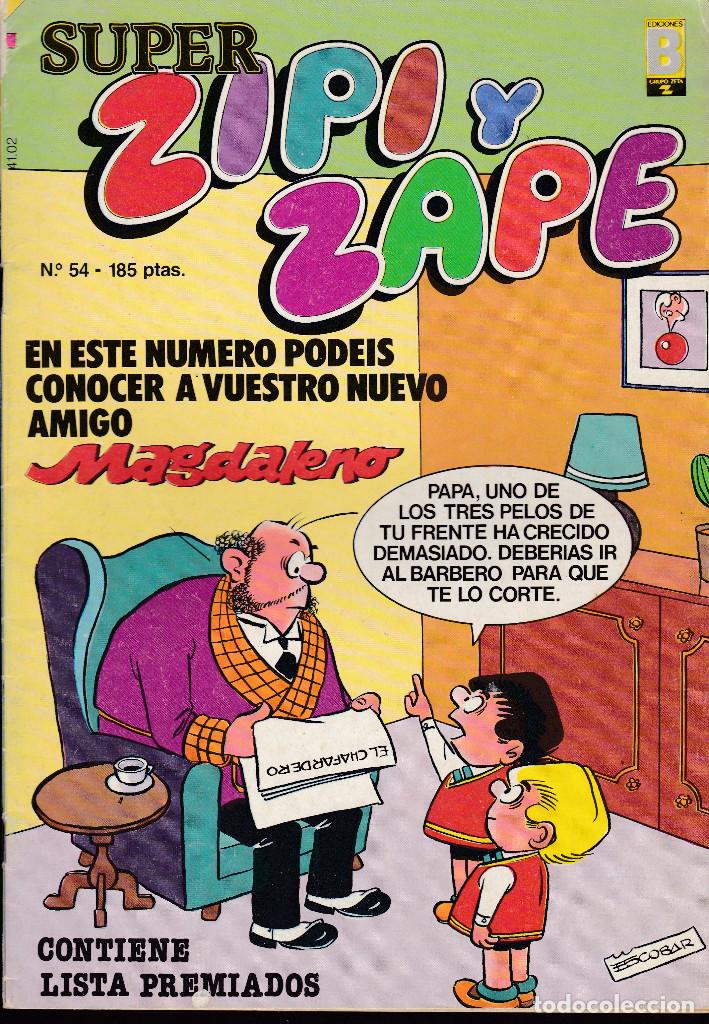 C&oacute;mics: SUPER ZIPI ZAPE - N&ordm; 54 - 1987 - EDICIONES B - - Foto 1