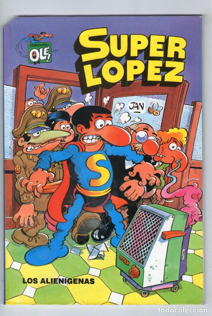 C&oacute;mics: SUPERL&Oacute;PEZ - LOS ALIEN&Iacute;GENAS - JAN - EDICIONES B - A&Ntilde;O 1993 - SUPER L&Oacute;PEZ. - Foto 1