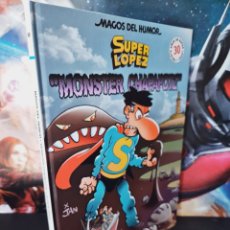 Cómics: EXCELENTE ESTADO SUPER LOPEZ 98 MONSTER CHAPAPOTE MAGOS DEL HUMOR TAPA DURA COMICS EDICIONES B. Lote 285239498
