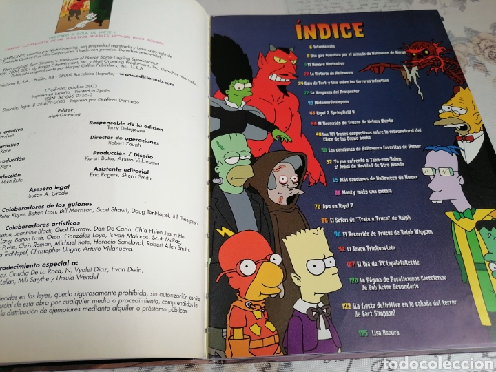 C&oacute;mics: LA CABA&Ntilde;A DEL TERROR DE BART SIMPSON ESCALOFRIANTE Y ESPANTOSACULAR. EDICIONES B - Foto 4