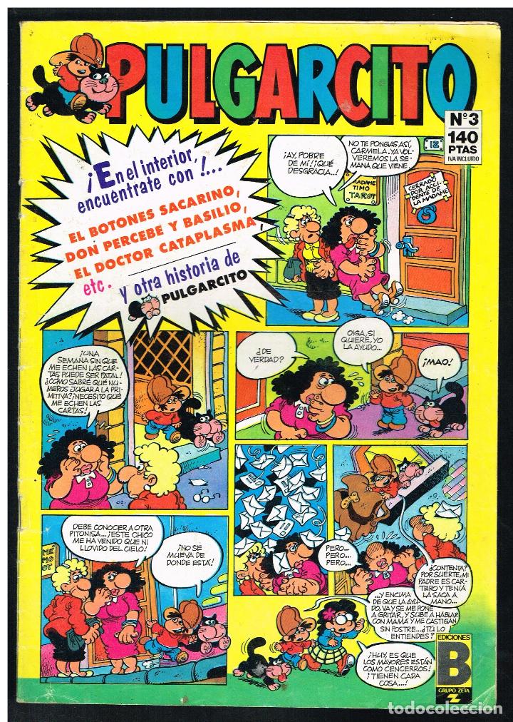 C&oacute;mics: PULGARCITO N&ordm; 3 - EDICIONES B - 1987 - Foto 1