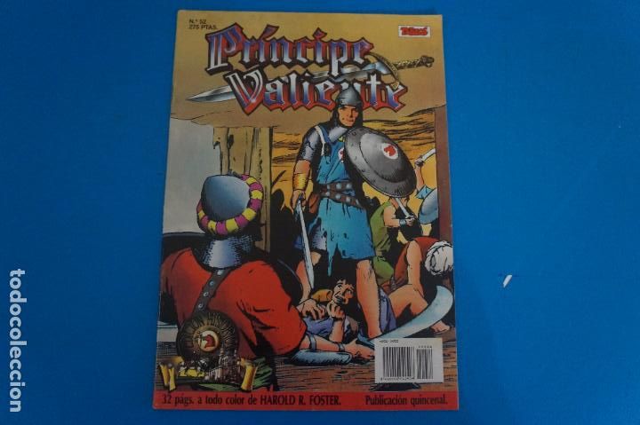 C&oacute;mics: COMIC DE PRINCIPE VALIENTE N&ordm; 52 A&Ntilde;O 1988 DE EDICIONES B EDICION HISTORICA - Foto 1