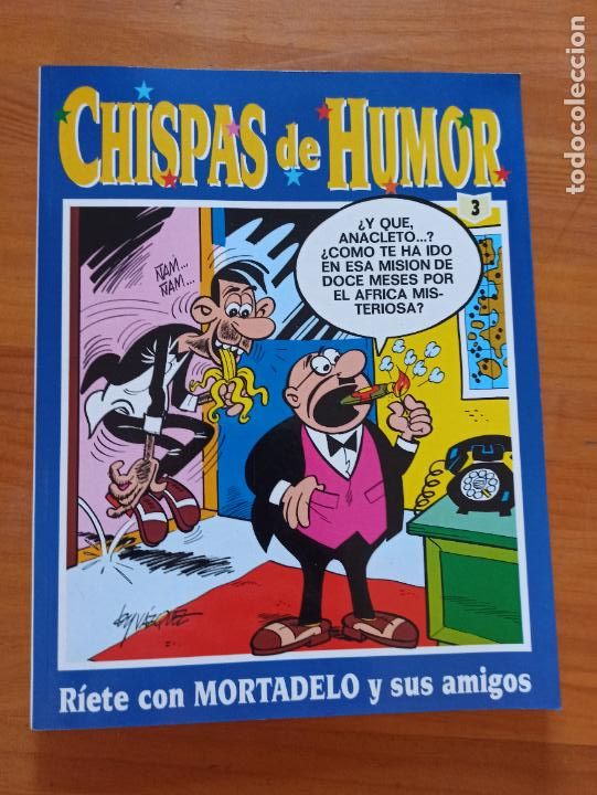 C&oacute;mics: CHISPAS DE HUMOR N&ordm; 3 - MORTADELO - EDICIONES B (HL) - Foto 1