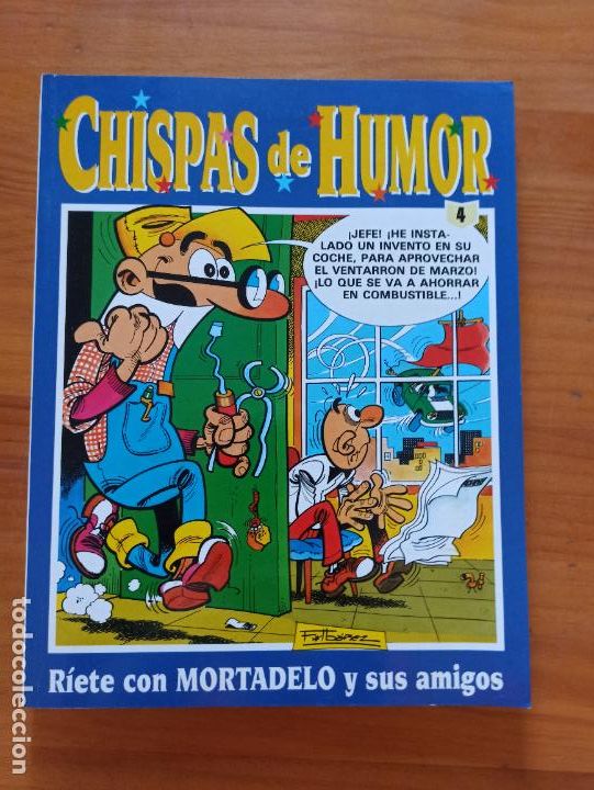 C&oacute;mics: CHISPAS DE HUMOR N&ordm; 4 - MORTADELO - EDICIONES B (HL) - Foto 1