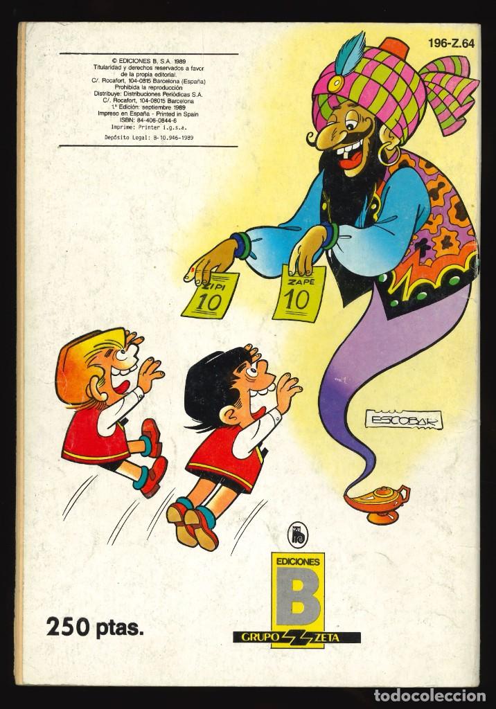 C&oacute;mics: COLECCI&Oacute;N OL&Eacute; - EDICIONES B / N&Uacute;MERO 196 (ZIPI Y ZAPE CON CARPANTA) - Foto 2