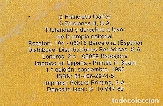 C&oacute;mics: OL&Eacute;! MORTADELO Y FILEM&Oacute;N N&ordm; 263 - 1&ordf; EDICI&Oacute;N 1992 - EDICIONES B 1992 - Foto 2