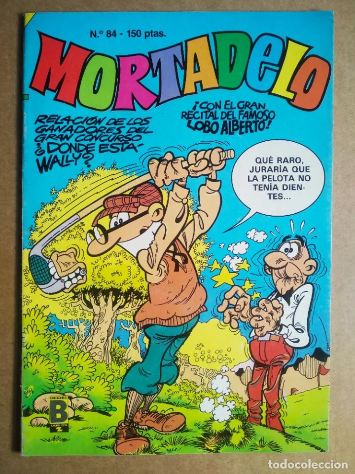 C&oacute;mics: Mortadelo n&deg;84 (Ediciones B, 1988). Con la historieta Los Superpoderes. - Foto 1