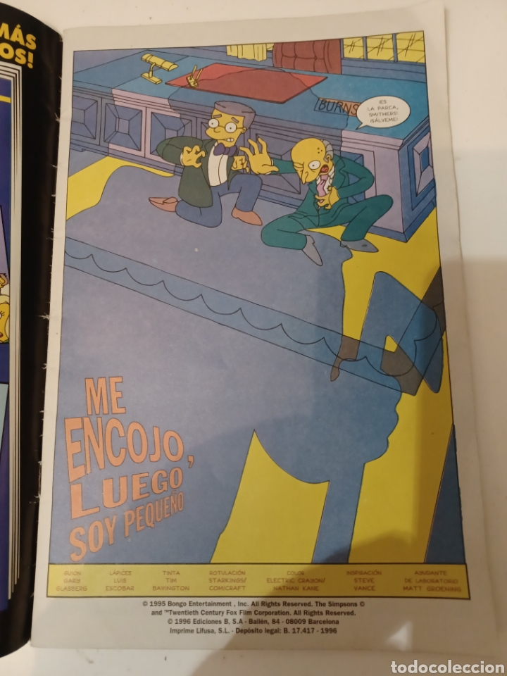 C&oacute;mics: C&oacute;mic Simpsons Bongo Group N&deg; 8 Ediciones B 1995 - Foto 2