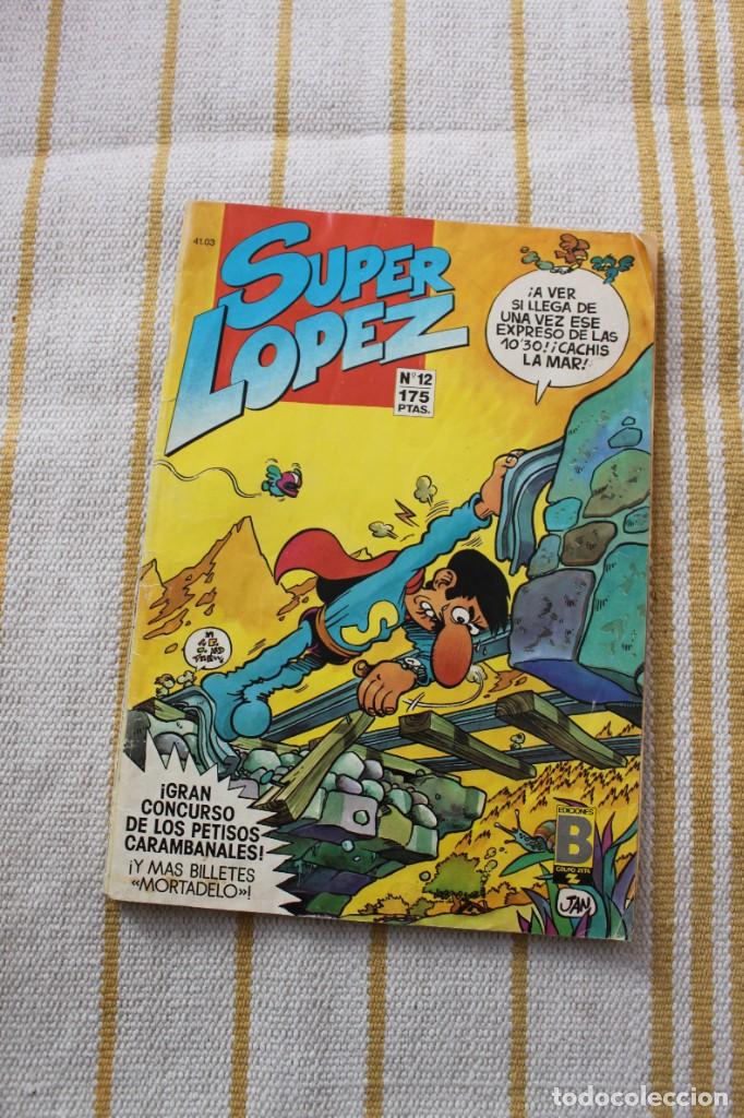 C&oacute;mics: SUPER LOPEZ N&ordm; 12 ; CONTIENE LOS BILLETES DE MORTADELO - Foto 1