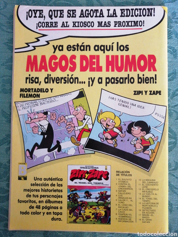 C&oacute;mics: ZIPI Y ZAPE ESPECIAL 100 EDICIONES B - Foto 2