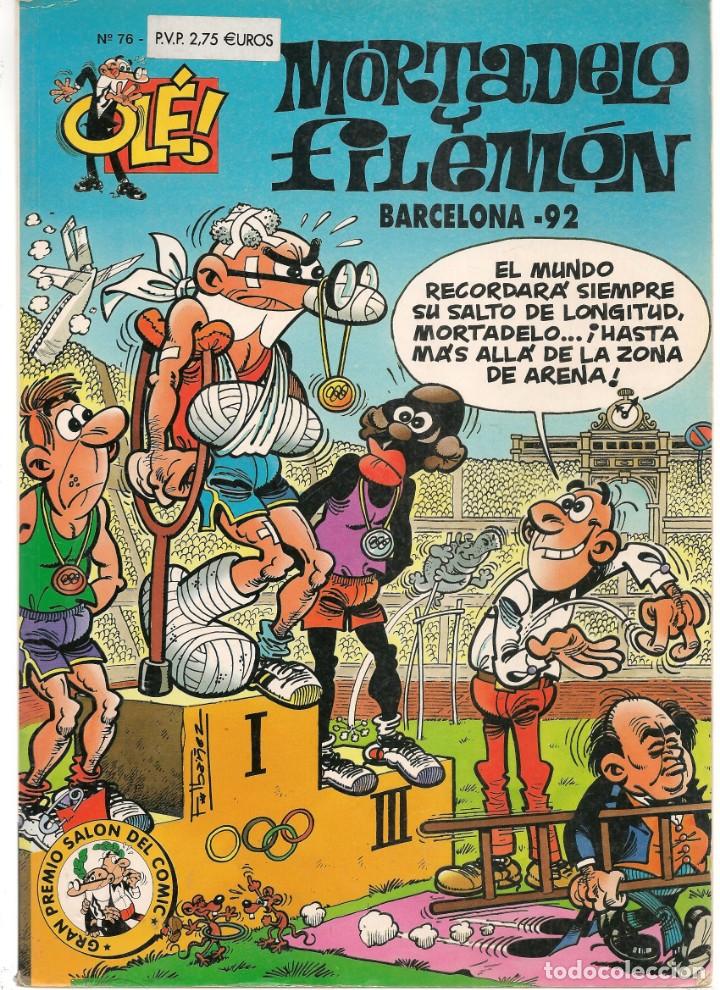 C&oacute;mics: OL&Eacute;. MORTADELO Y FILEM&Oacute;N. N&ordm; 76. BARCELONA&acute;92. EDICIONES B. 2000.(C/A55) - Foto 1