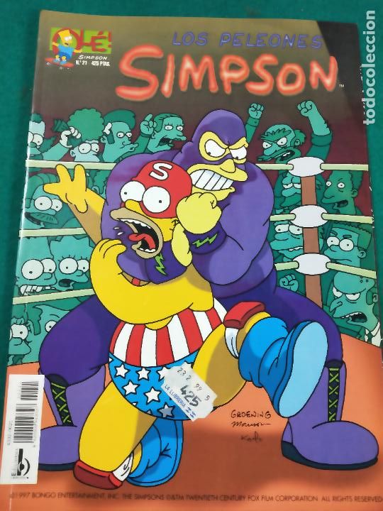 C&oacute;mics: LOS PELEONES SIMPSON N&ordm; 21. OLE. EDICIONES B. 1997 - Foto 1