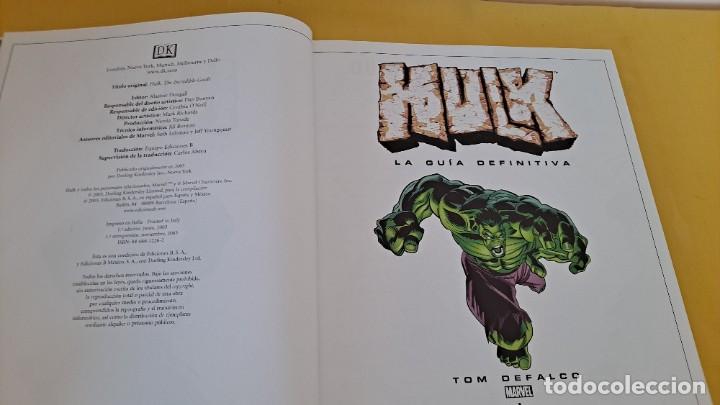 C&oacute;mics: TOM DEFALCO - HULK, LA GUIA DEFINITIVA - MARVEL, EDICIONES B 2003 - Foto 3