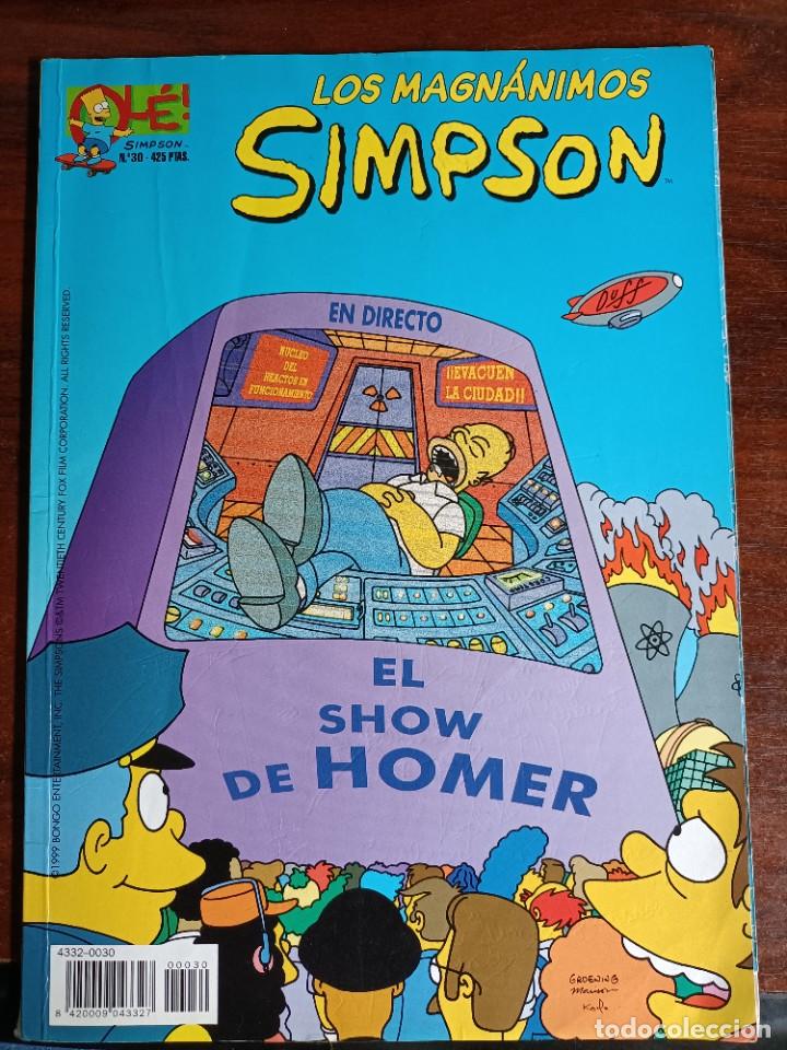 C&oacute;mics: LOS MAGN&Aacute;NIMOS SIMPSON. N&ordm; 30. COLECCI&Oacute;N OL&Eacute;. EDICIONES B - Foto 1