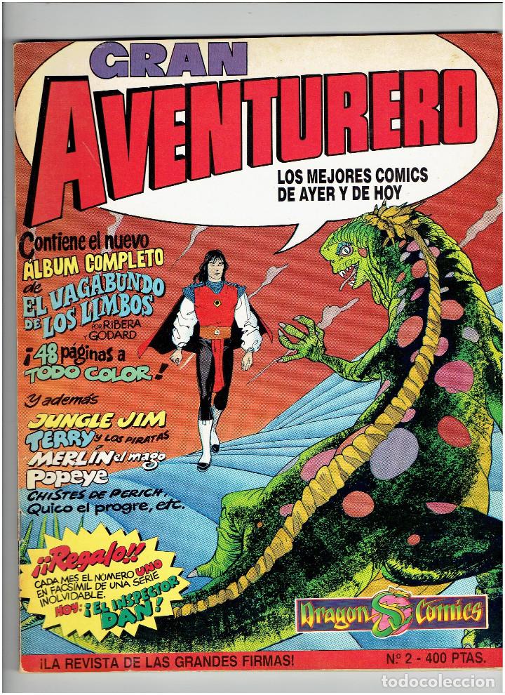 C&oacute;mics: * GRAN AVENTURERO * DRAGON COMICS 2 EJEMPLARES N&ordm; 2 Y 3 * EDICIONES B. * - Foto 2