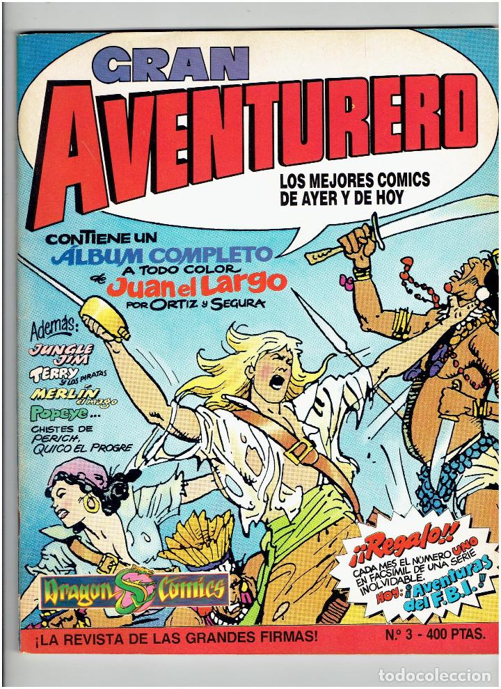 C&oacute;mics: * GRAN AVENTURERO * DRAGON COMICS 2 EJEMPLARES N&ordm; 2 Y 3 * EDICIONES B. * - Foto 3