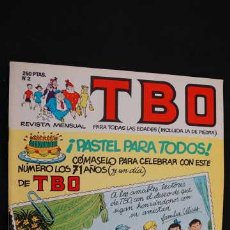 Cómics: TBO, NUMERO 2, PASTEL PARA TODOS, REVISTA MENSUAL, EDICIONES B, AÑO 1988.