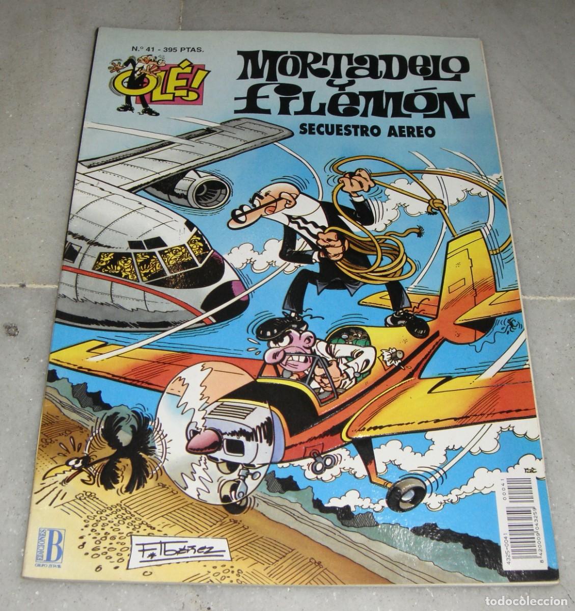 C&oacute;mics: MORTADELO Y FILEM&Oacute;N N&ordm; 41. SECUESTRO AEREO. COLECCI&Oacute;N OL&Eacute;. - Foto 1