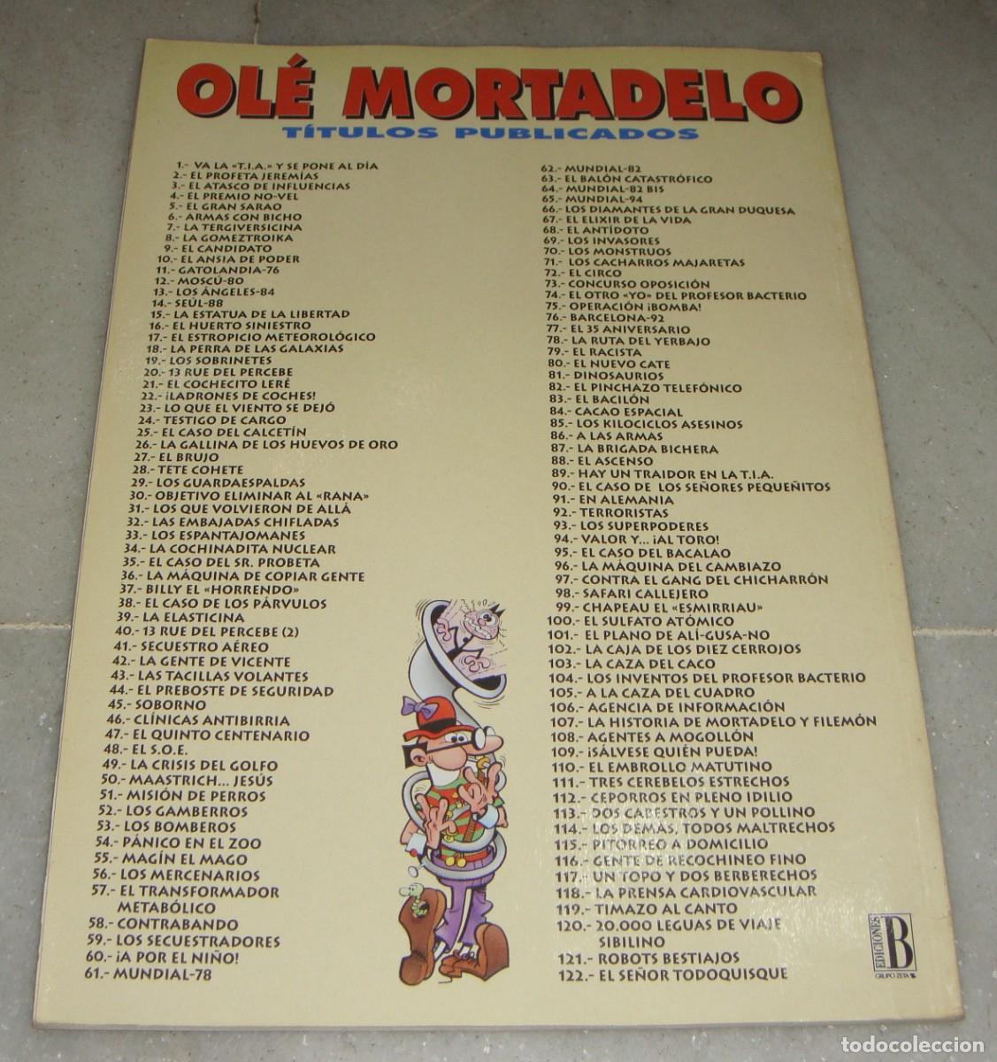 C&oacute;mics: MORTADELO Y FILEM&Oacute;N N&ordm; 41. SECUESTRO AEREO. COLECCI&Oacute;N OL&Eacute;. - Foto 3