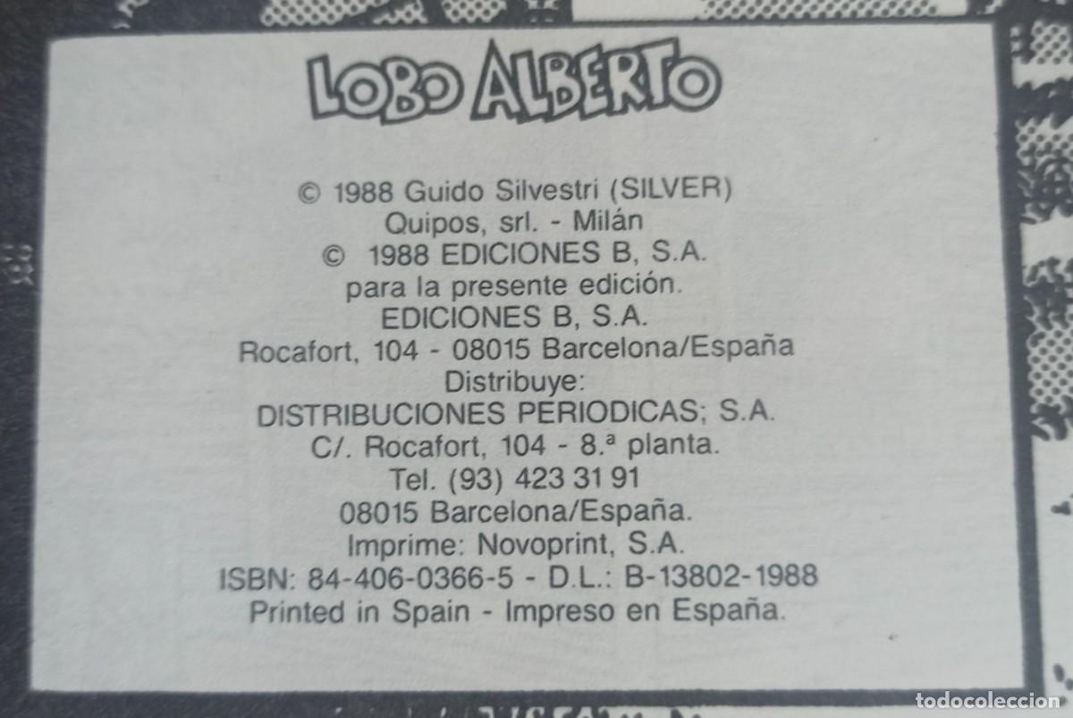 C&oacute;mics: LOBO ALBERTO N&ordm; 3 - 1988 EDICIONES B. - Foto 9