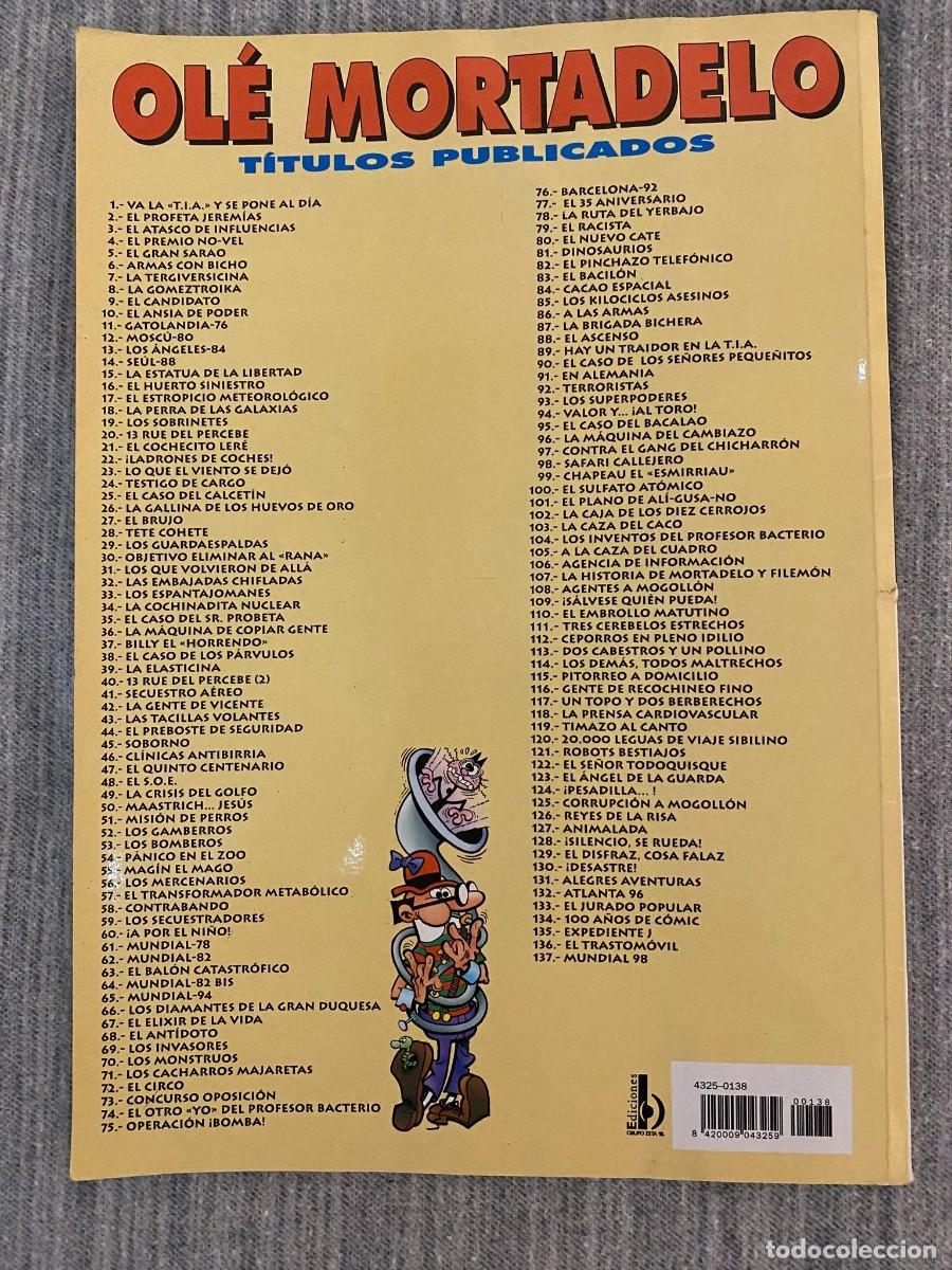 C&oacute;mics: Ole Mortadelo y Filemon: La banda de los guiris cubierta en relieve numero 138: - Foto 4