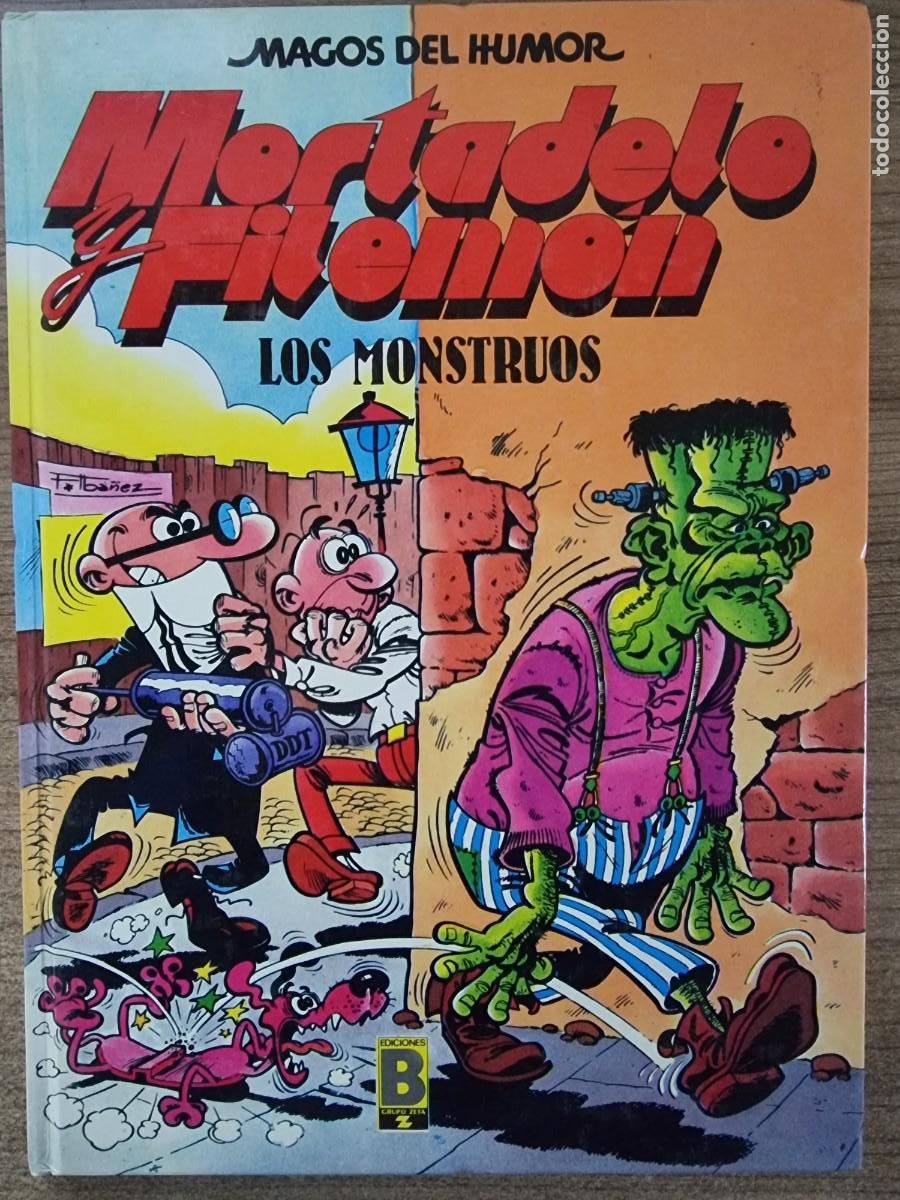 C&oacute;mics: Magos del Humor 22.Mortadelo y Filemon.Los Monstruos.1&ordf; edicion.Ediciones B - Foto 1