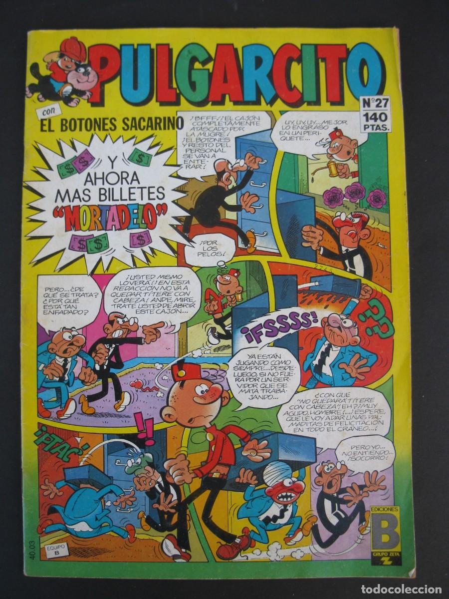 C&oacute;mics: PULGARCITO - N&ordm; 27 - EDICIONES B - A&Ntilde;OS 80. - Foto 1