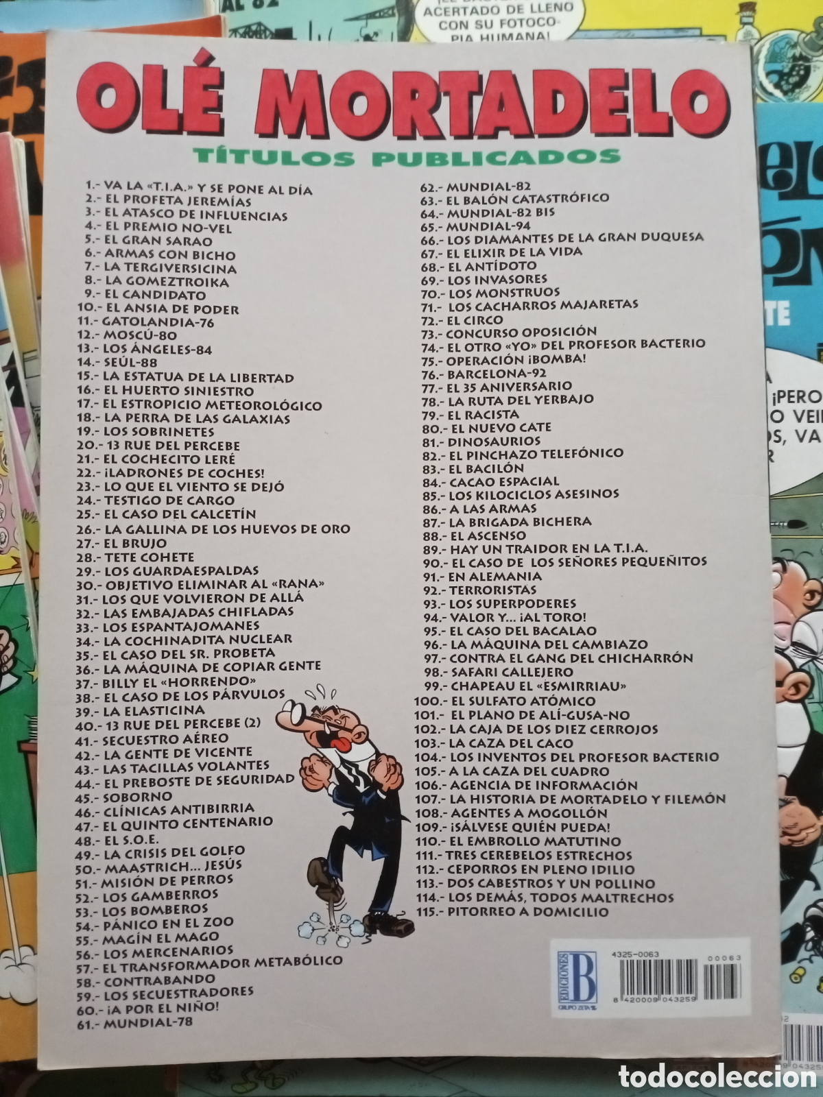 C&oacute;mics: Colecci&oacute;n Ol&eacute; Mortadelo y Filem&oacute;n 63 cj83 - Foto 2