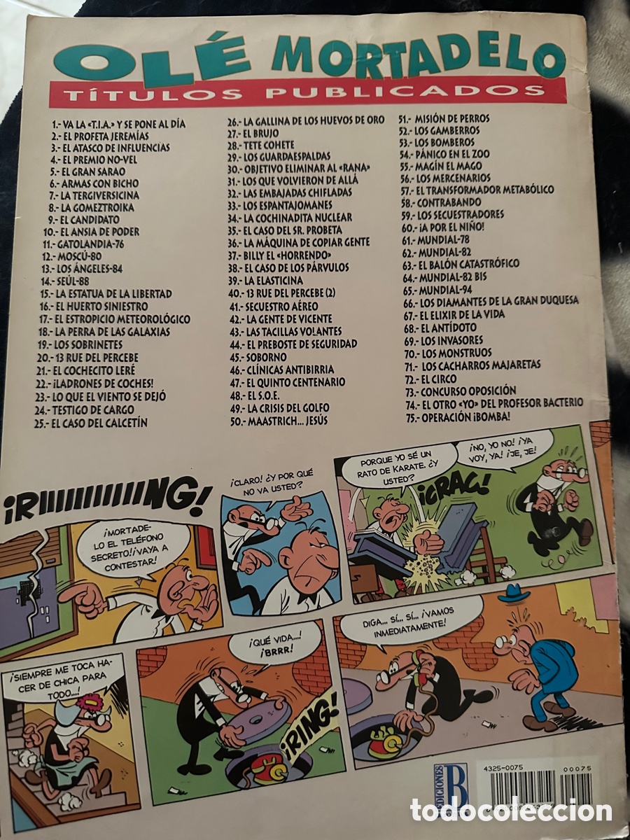 C&oacute;mics: MORTADELO Y FILEM&Oacute;N. Ol&eacute;!. N&uacute;m 75. Operaci&oacute;n Bomba - Foto 2