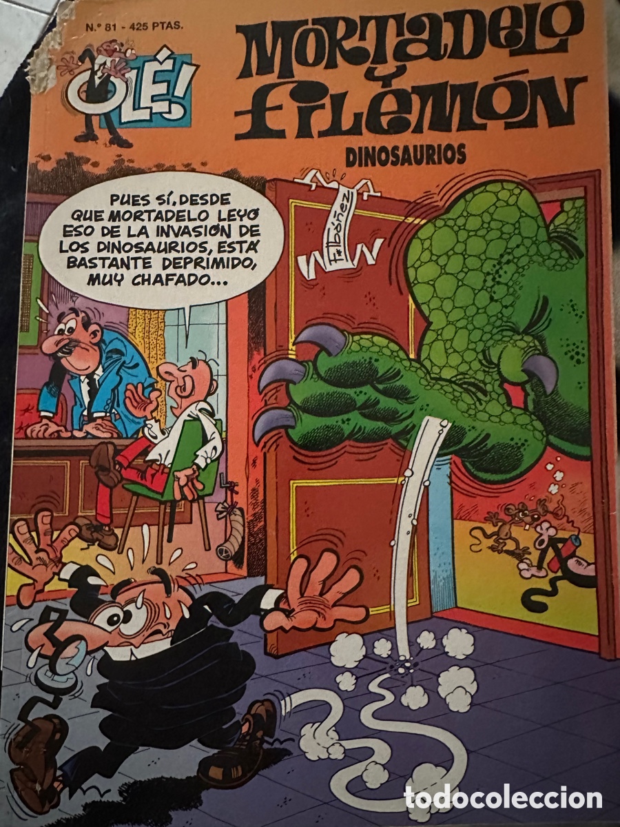 C&oacute;mics: MORTADELO Y FILEM&Oacute;N. Ol&eacute;!. N&uacute;m 81. Dinosaurios - Foto 1