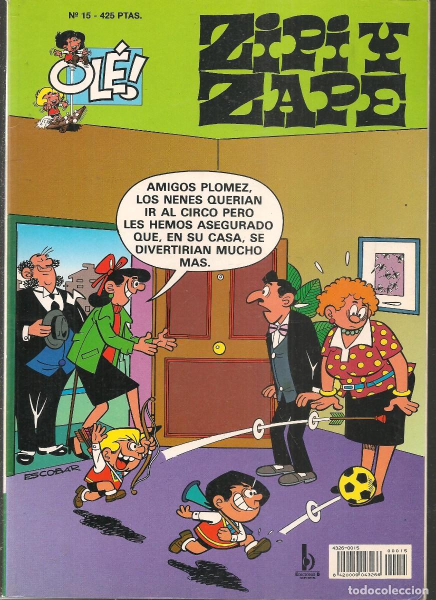 C&oacute;mics: OL&Eacute;!. ZIPI Y ZAPE. N&ordm; 15. EDICIONES B. 2&ordf; EDC. 2000. (B/62) - Foto 1
