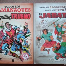 Cómics: CAPITAN TRUENO TODOS ALMANAQUES JABATO ALMANAQUES Y EXTRAS EDICIONES B