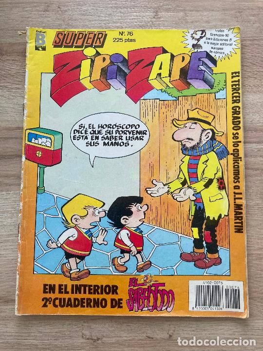 C&oacute;mics: SUPER ZIPI Y ZAPE N&ordm; 76. EDICIONES B 1990 - Foto 1