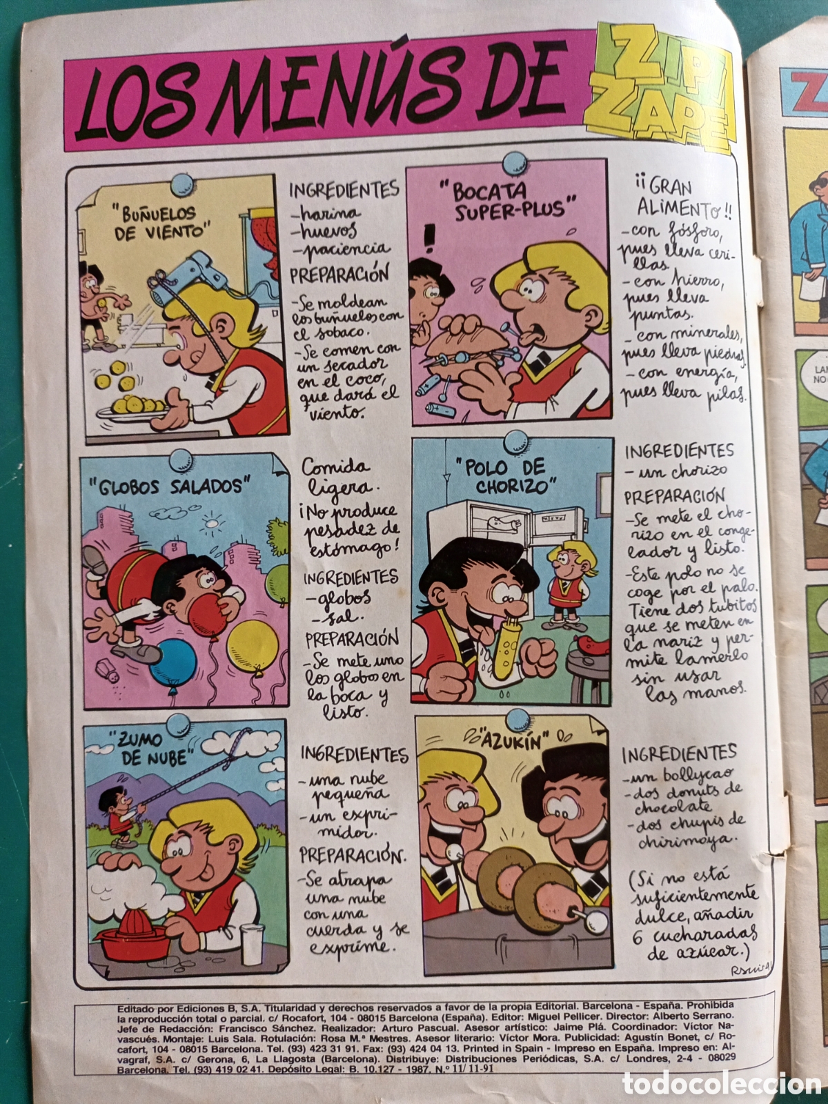 C&oacute;mics: Zipi y Zape Extra N&deg; 11 - Ediciones B - Nesquik Pitufos - Foto 2