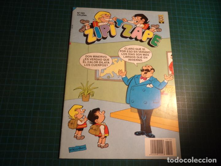 C&oacute;mics: Zipi y Zape. N&deg;190. Ediciones B. (Av-9) - Foto 1