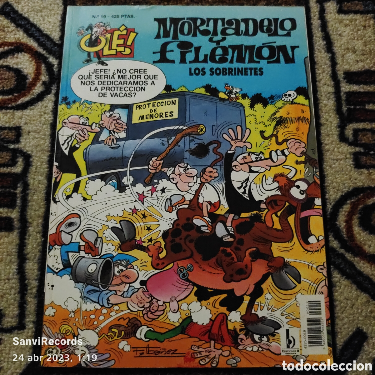 C&oacute;mics: COLECCI&Oacute;N OL&Eacute;! MORTADELO Y FILEM&Oacute;N N&deg; 19: LOS SOBRINETES (ED. B) - Foto 1