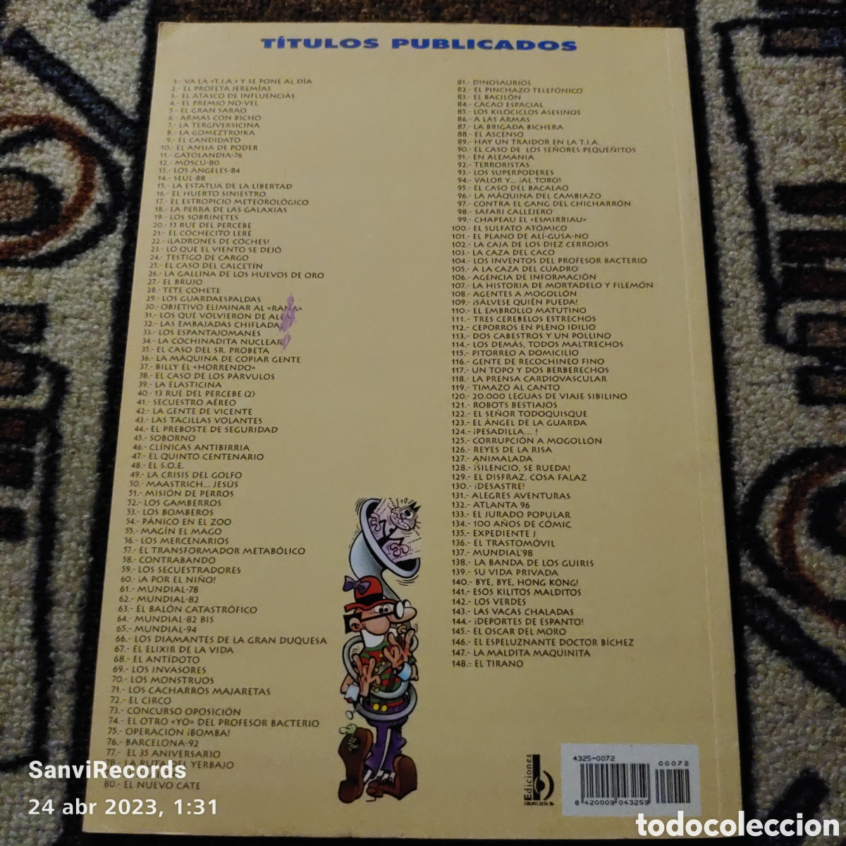 C&oacute;mics: COLECCI&Oacute;N OL&Eacute;! MORTADELO Y FILEM&Oacute;N N&deg; 72: EL CIRCO (ED. B) - Foto 2