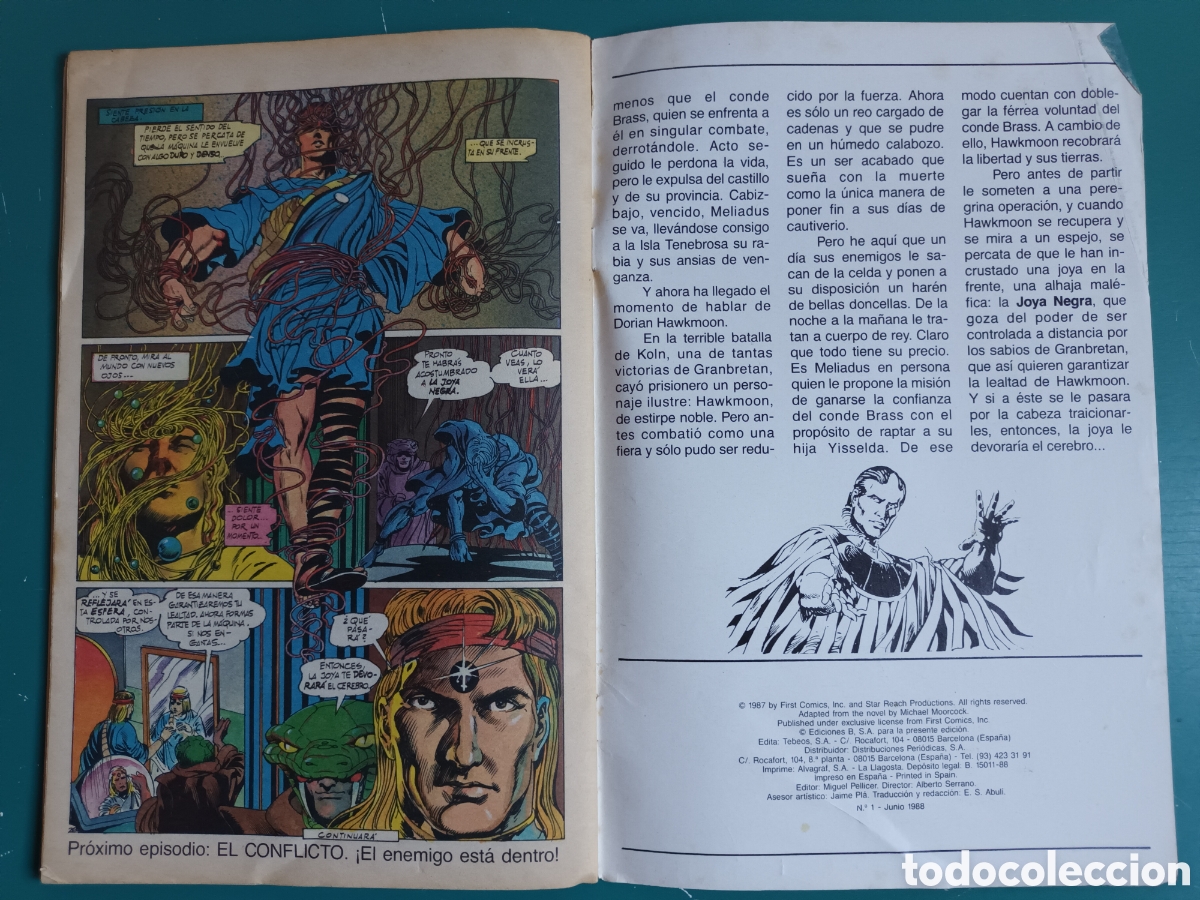 C&oacute;mics: Hawkmoon N&deg; 1 EDICIONES B - FIRST COMICS 1988 Joya en la frente - Foto 8