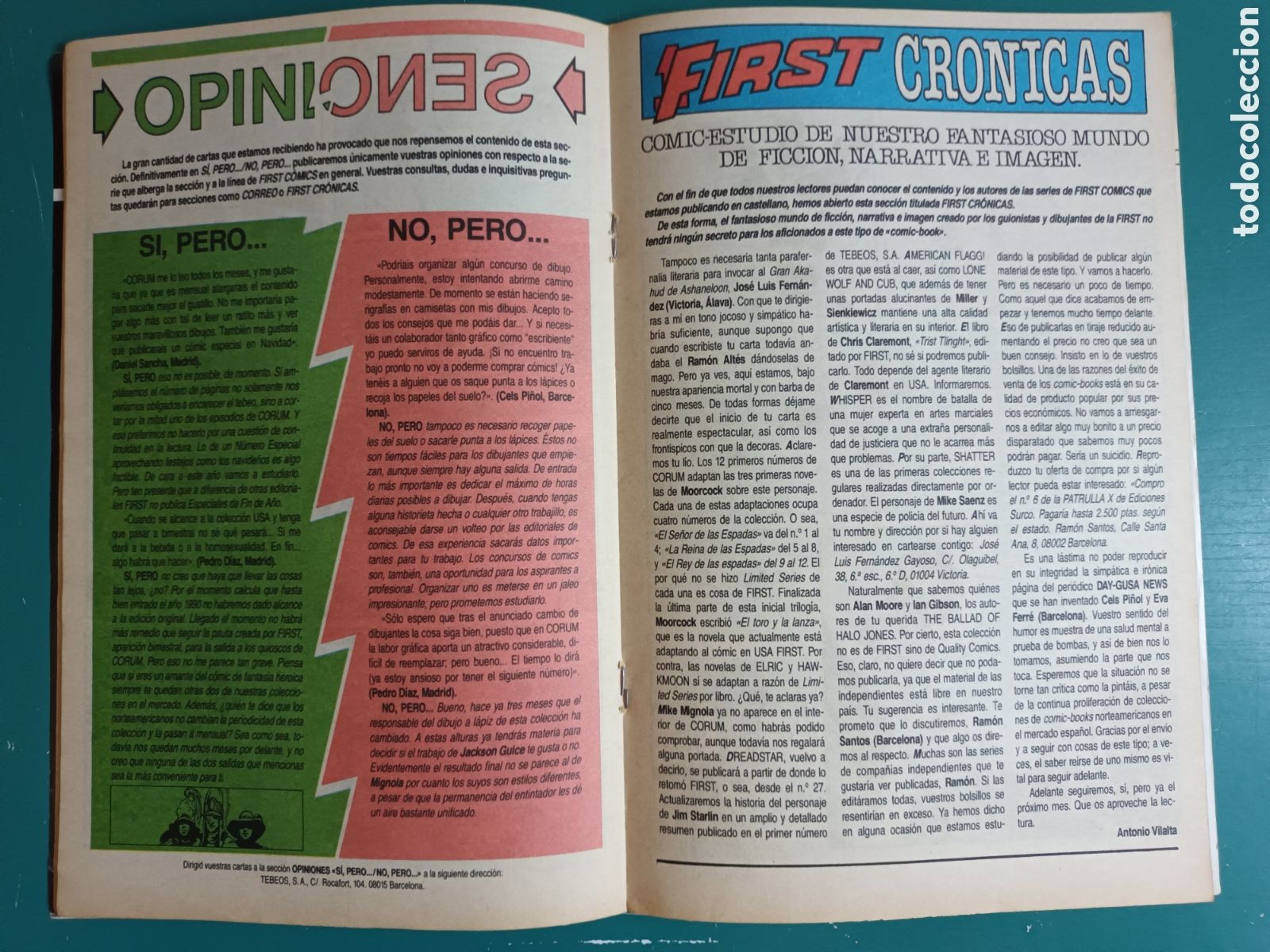 C&oacute;mics: Corum N&deg; 9 EDICIONES B - FIRST COMICS 1989 La Nube de la Discordia - Foto 5