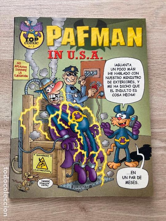 C&oacute;mics: TOP COMIC N&ordm; 3. PAFMAN IN USA. EDICIONES B 2&ordf; EDICION 2006. NUEVO - Foto 1