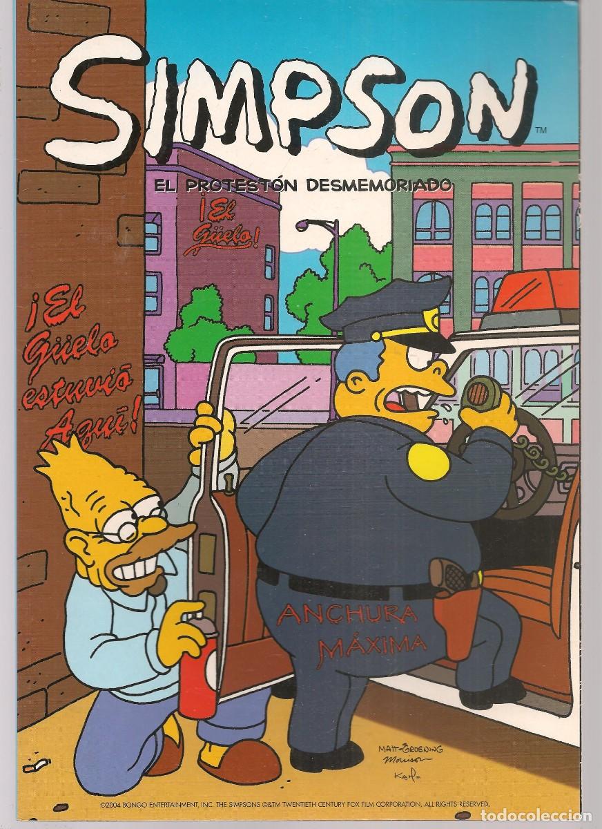 C&oacute;mics: SIMPSON. EL PROTEST&Oacute;N DESMEMORIADO. BONGO. EDICIONES B. PRENSA. 2004. (P/C49) - Foto 1